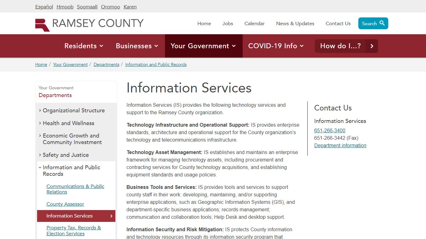 Information Services | Ramsey County