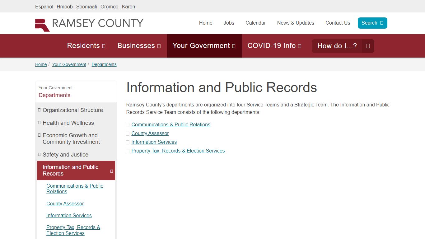 Information and Public Records | Ramsey County